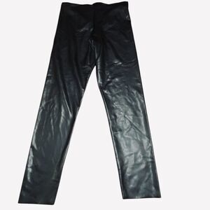 Joie Black Contemporary Fit High-Rise Faux Leather Leggings Size XL